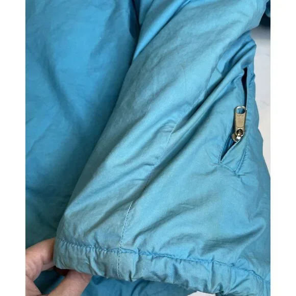 North Face Vintage 80s Down Feather Jacket Puffer Men’s Blue L - Picture 14 of 14